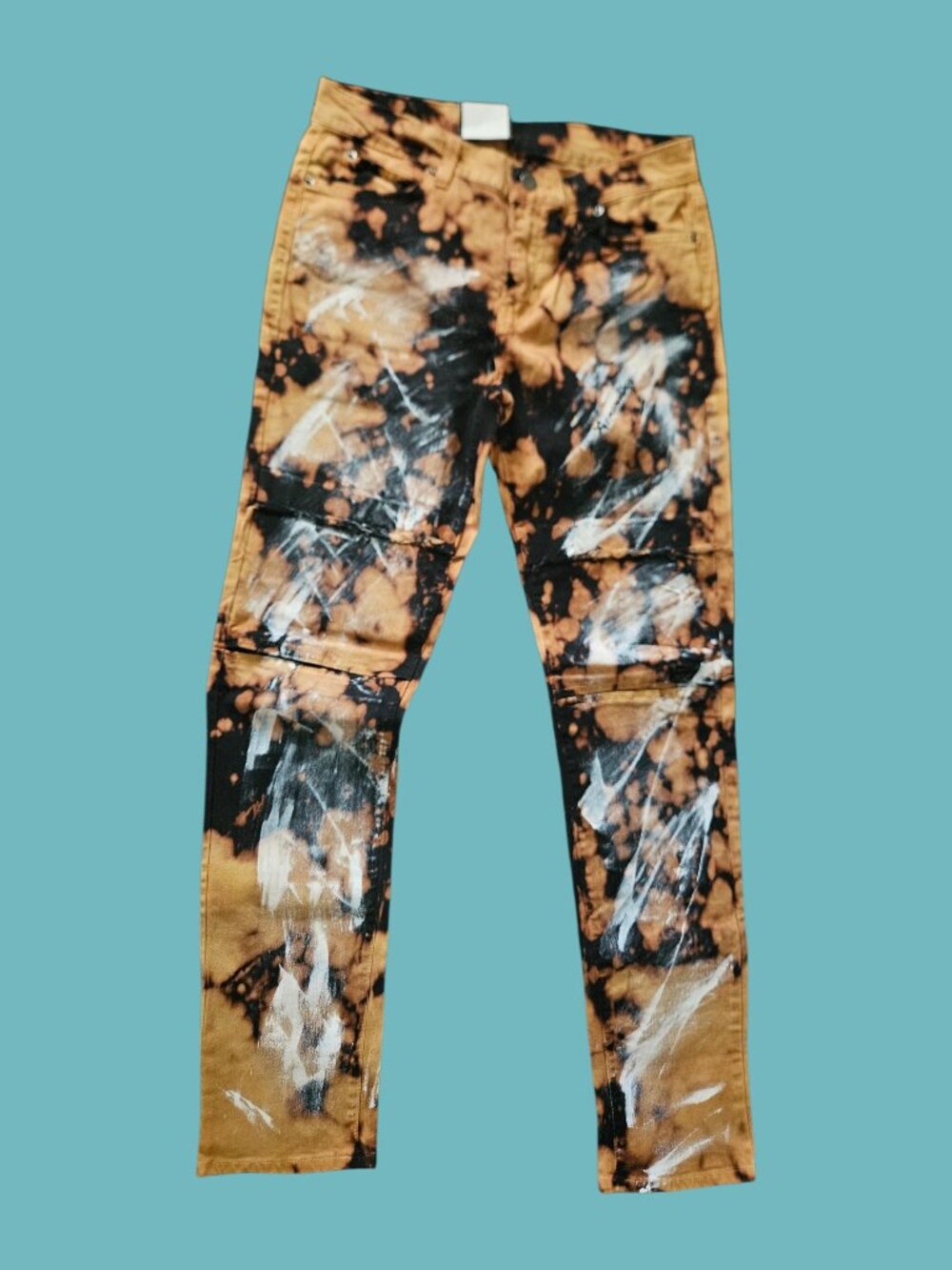 Painted Jeans Tie Dye